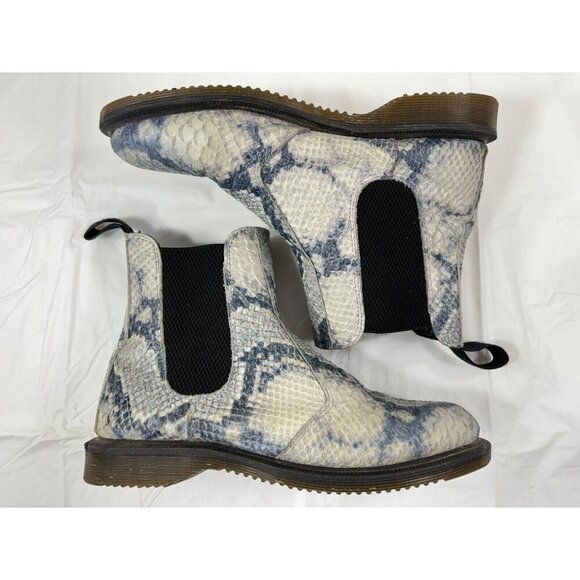 Dr.Marten's Flora Asciano Leather Snakeskin Embossed Chelsea Boot Women's Size 7 - Picture 7 of 14